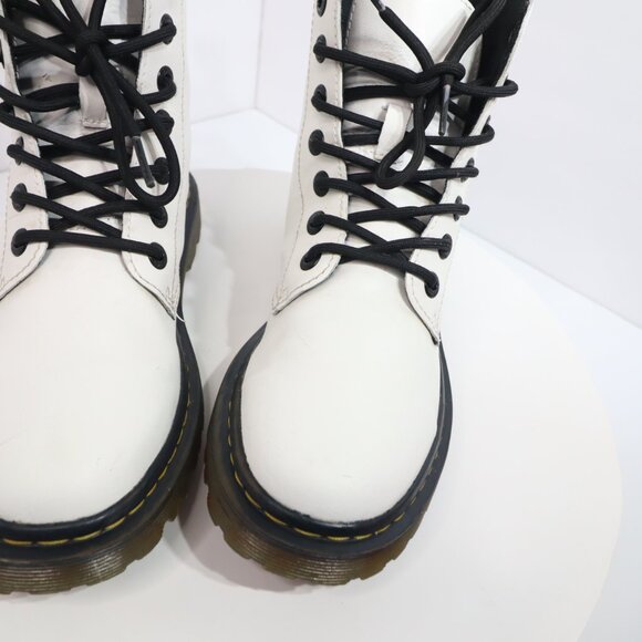 Doc Martens Luana 1460 Boots Women’s Size US 8  White Combat - Picture 6 of 15